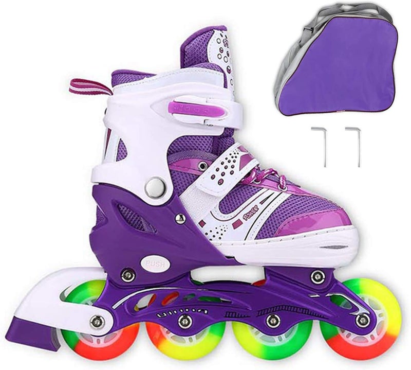 JIFAR Kids Adjustable Inline Skates with Light Up Wheels for Boys Girls Ages 5-8 8-12, Youth Roller Skates for Beginners Teens Adults, Outdoor Indoor Birthday Gift - Image 3